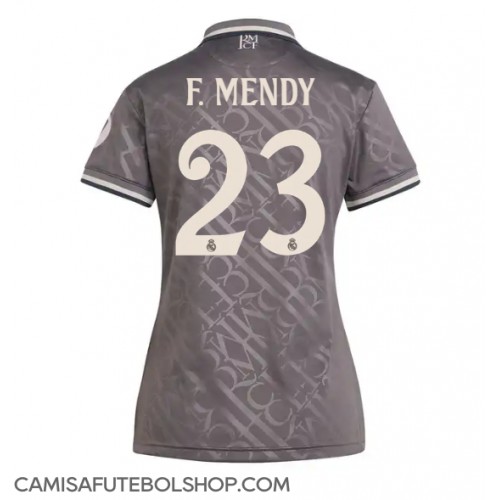 Camisa de time de futebol Real Madrid Ferland Mendy #23 Replicas 3º Equipamento Feminina 2024-25 Manga Curta